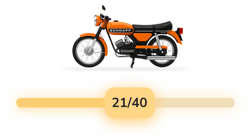 Zündapp Moped mit Vorbestell-Fortschritt 21 von 40