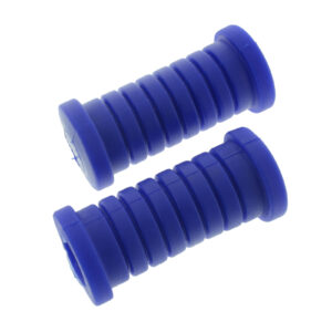 2x Fußrastengummi, blau - Mokick