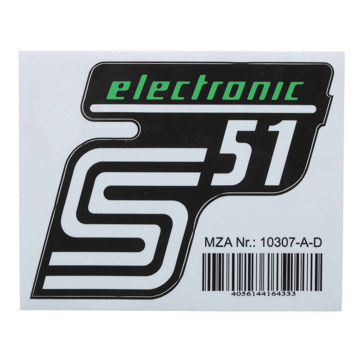 Klebefolie Seitendeckel - electronic - grün, S51
