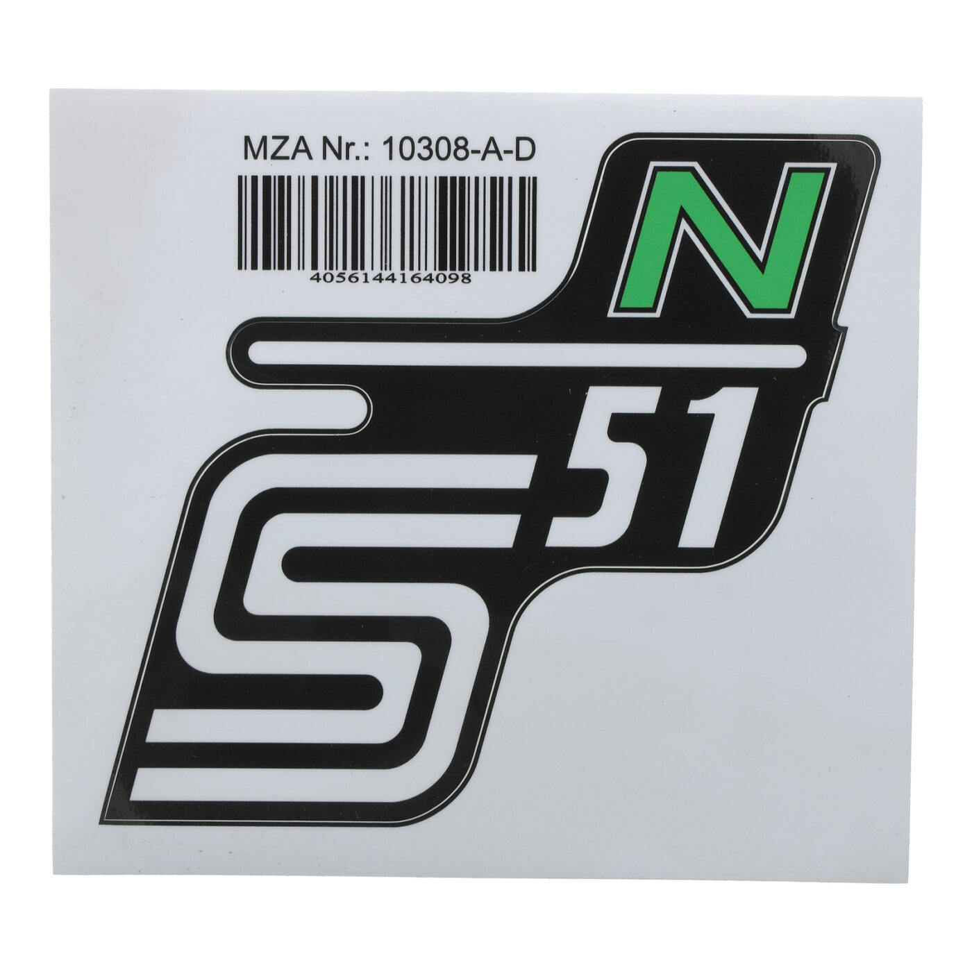 Klebefolie Seitendeckel -N- grün, S51