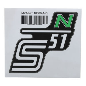 Klebefolie Seitendeckel -N- grün, S51