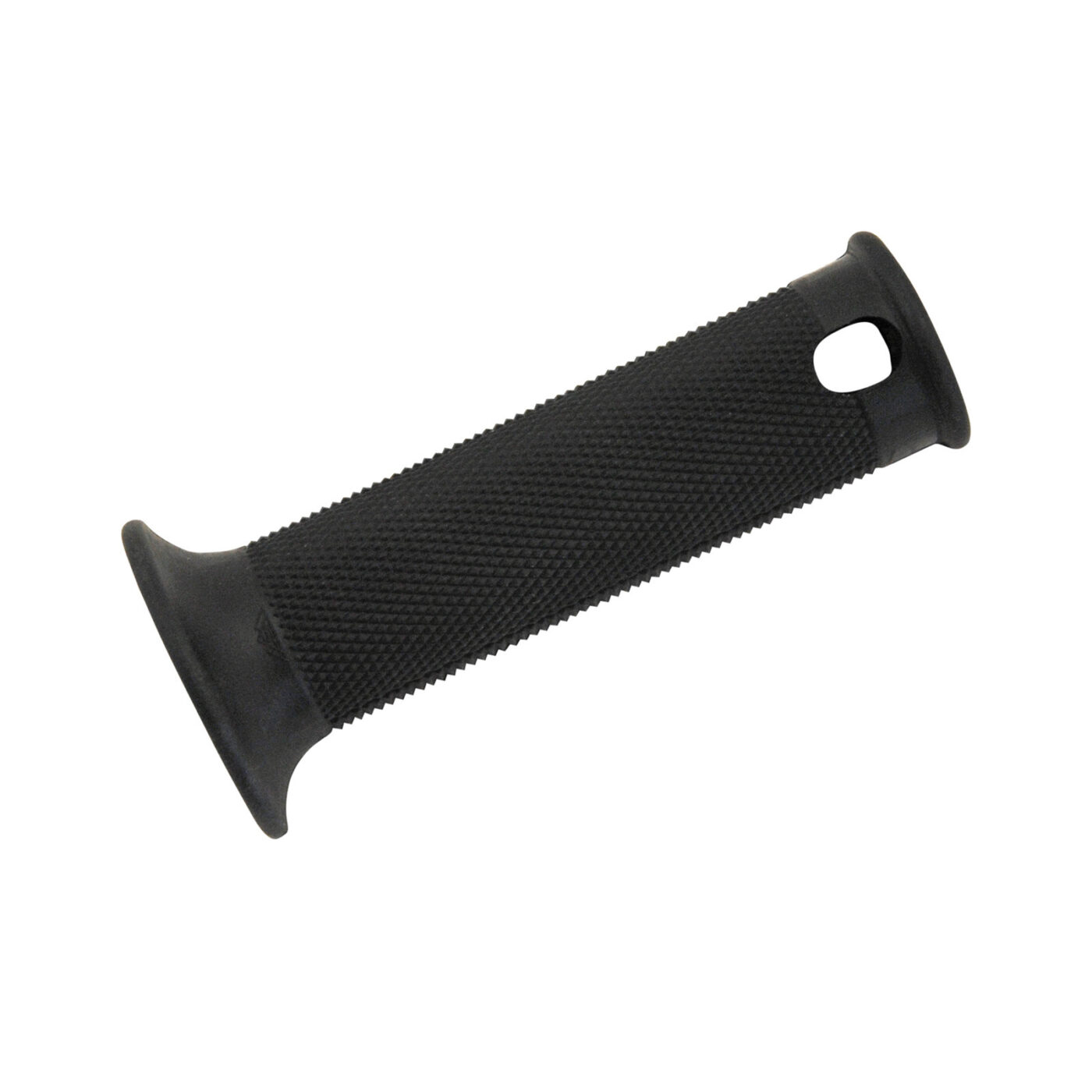 Gummigriff m. Rändelprofil f. Gasdrehgriff, schwarz - mit Loch zur Blinkerbefestigung - innen Ø 26 mm, Länge 120 mm