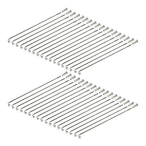 Edelstahlspeichensatz, poliert m. Nippel, je 36x - M3,5-143,5 mm - für 16 Zoll-Felgen