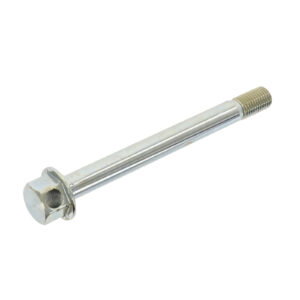 Steckachse vorn, 125 mm, verchromt, Montagebohrung im Sechskant - KR51, SR4-1, SR4-2, SR4-3, SR4-4, Duo
