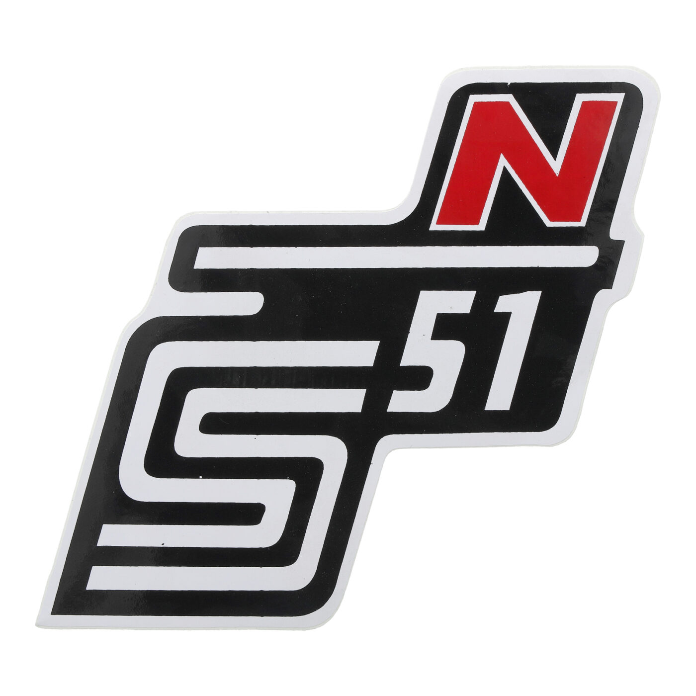 Klebefolie Seitendeckel -N- rot, S51