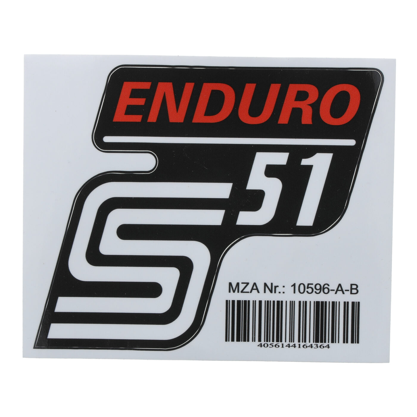 Klebefolie Seitendeckel -Enduro- rot, S51