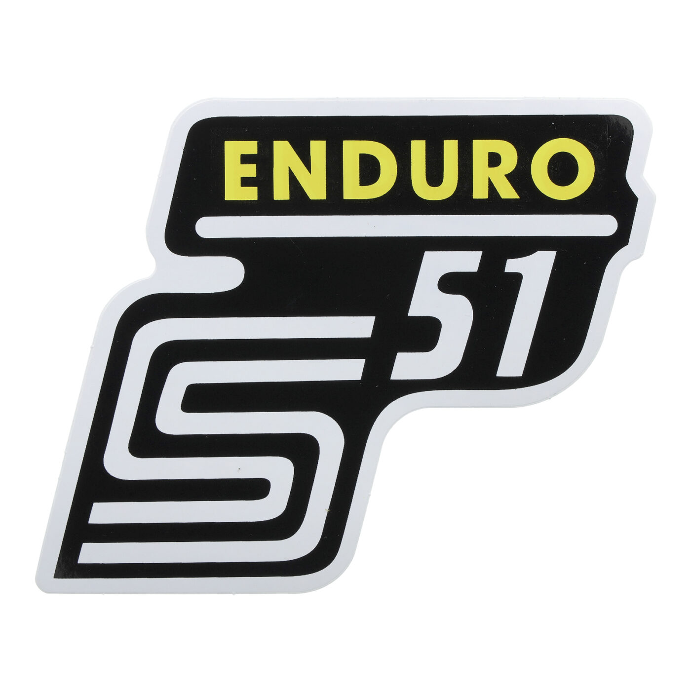 Klebefolie Seitendeckel -Enduro- gelb, S51