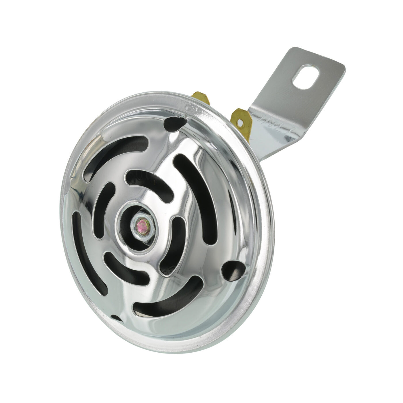 Hupe, Signalhorn 12V - verchromt - S50, S51, S70 - Befestigung am Gehäusemittelteil