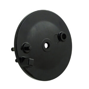 Bremsschild hinten - schwarz - ohne Bohrung f. Bremskontakt - S51, S70, S53, S83, KR51/2