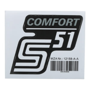 Klebefolie Seitendeckel -Comfort-, silber, S51