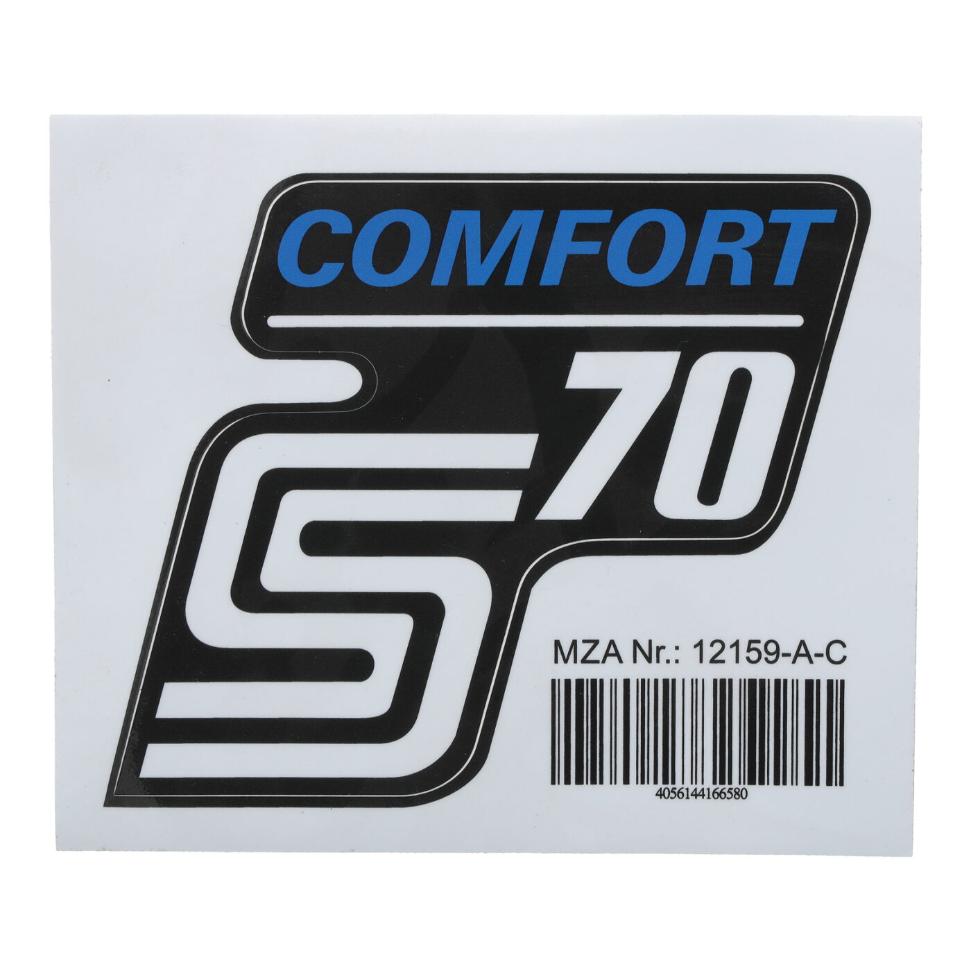 Klebefolie Seitendeckel -Comfort-, blau, S70
