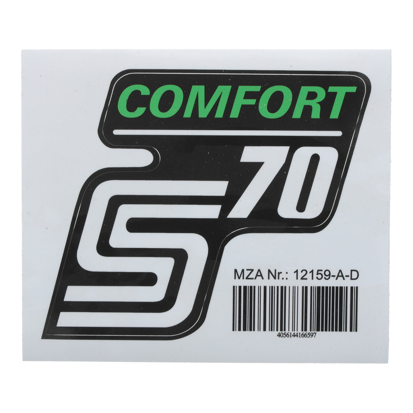 Klebefolie Seitendeckel -Comfort-, grün, S70