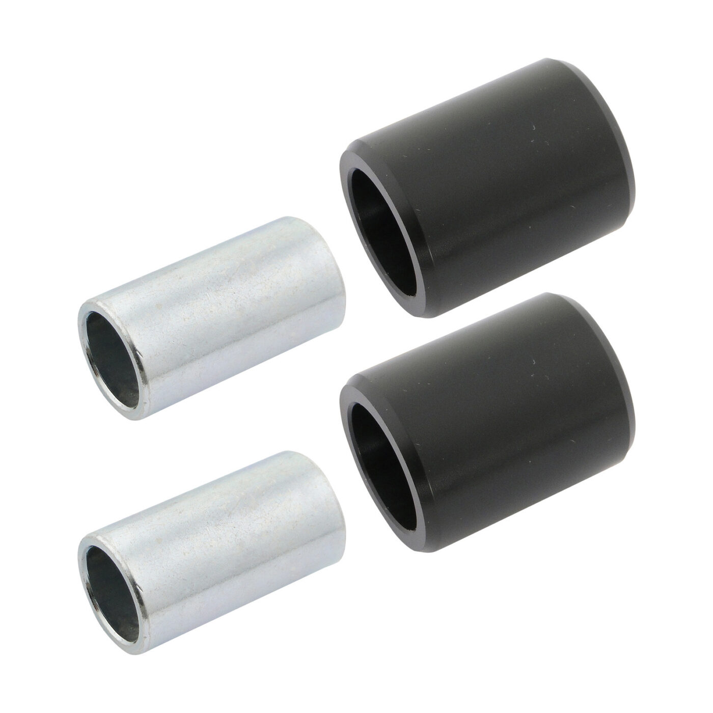 SET 2x Polyamidbuchse + 2x Innenrohr - für Schwinge u. Motorlager - S51, S70, S53, S83