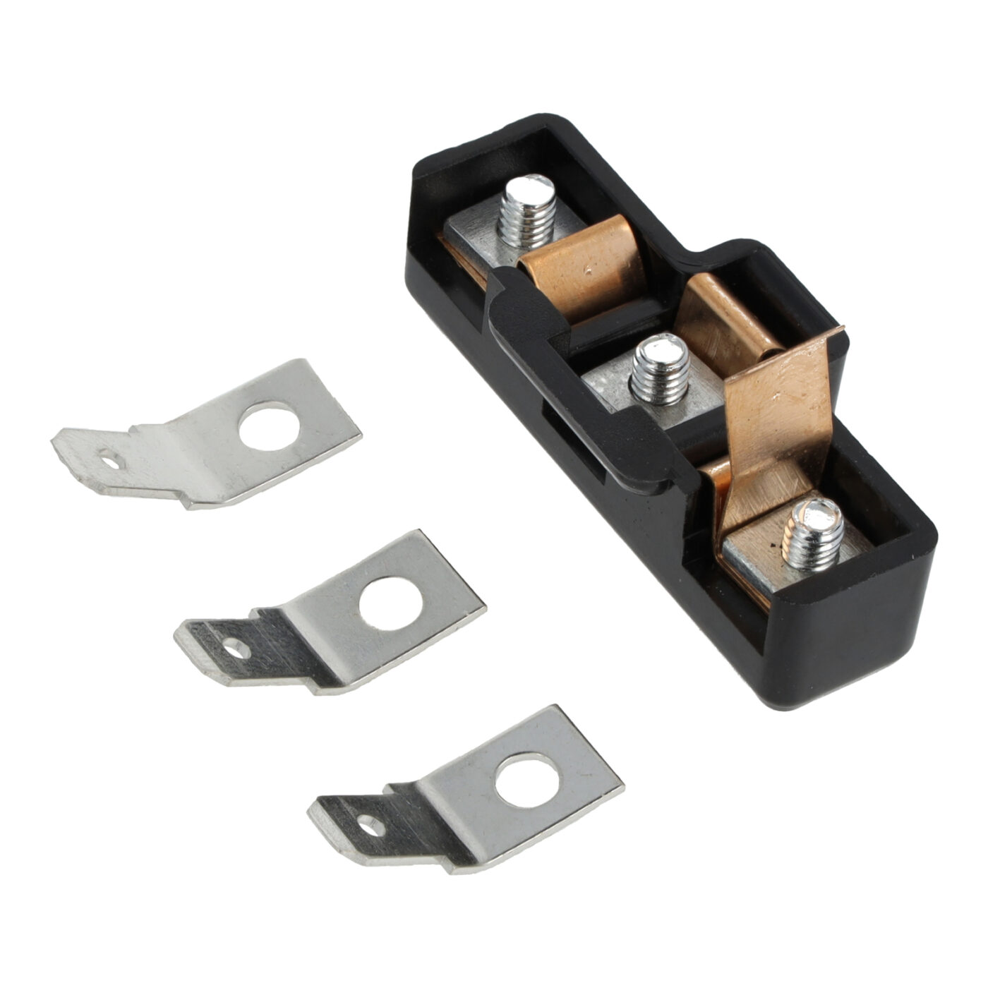 Set Anschlußstück A FERS 560, Bakelit, inkl. 3 Kontaktzungen - zur Glühlampe/ zum Scheinwerfer Mokick + Motorrad