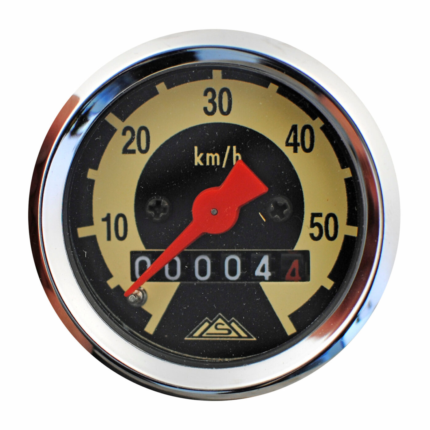 Tachometer ø 48 mm - 60 km/h-Version - Skale schwarz/ hellelfenbein - SR2E, SR4-1, KR50