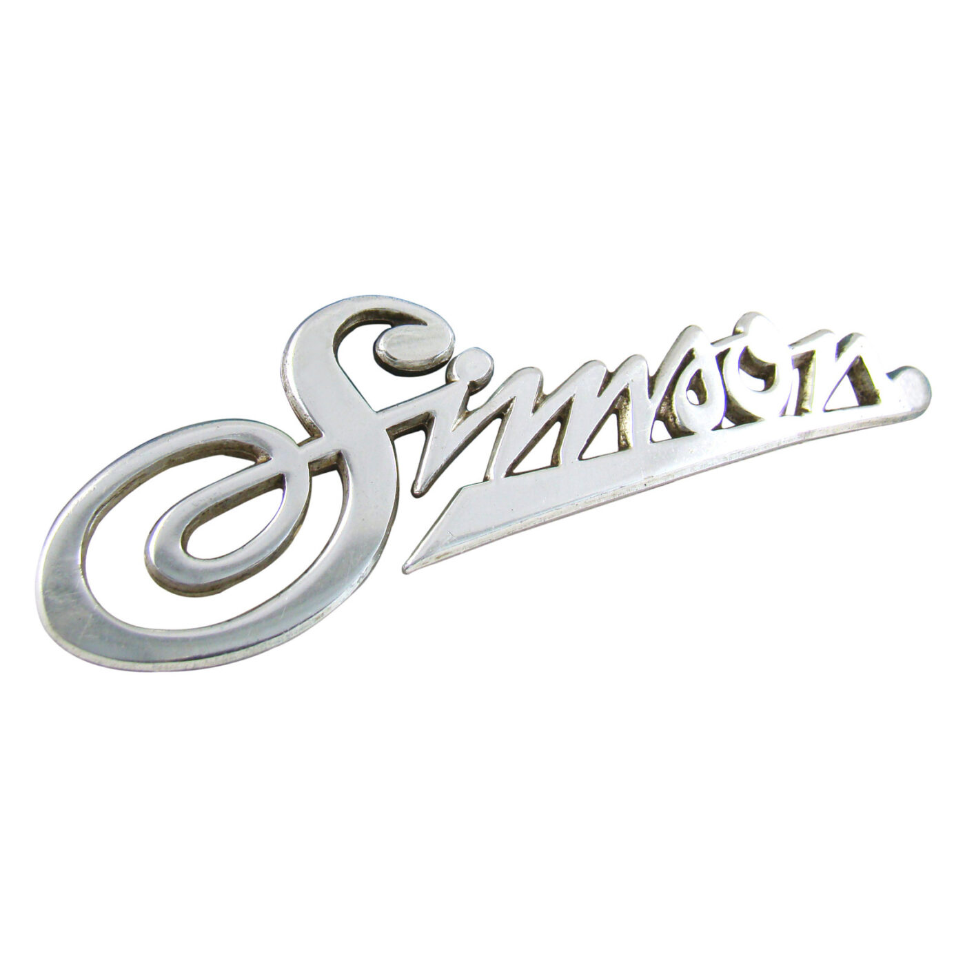 Firmenschild am Frontschild KR50 - Schriftzug Aluminium, silber