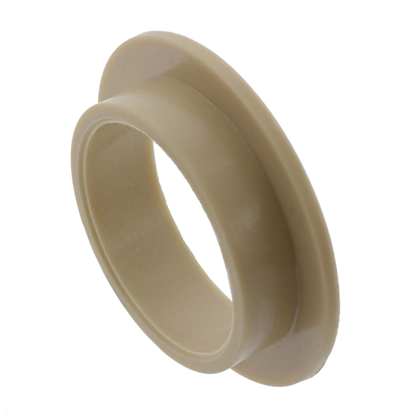 Distanzstück (Kunststoff, beige) - Führungsring  f. Gasdrehgriff - für Lenker ø 22 mm, mit Spiegel rechts - KR51, Vogelserie, passend für MZ