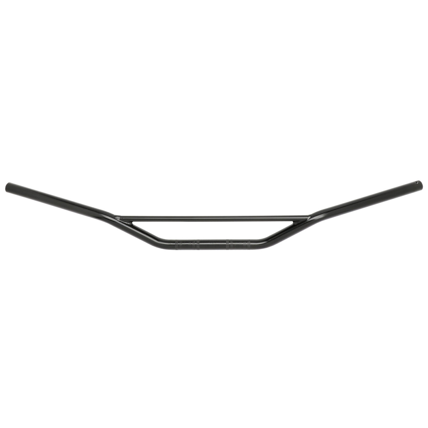 Cross-Lenkerrohr Tommaselli - schwarz, flach - mit Strebe - Breite ca. 86,5cm, Ø22mm