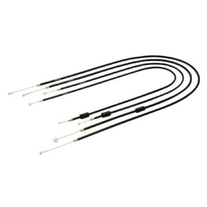 Set - 4x Bowdenzüge, schwarz, für BVF-Vergaser - S51, S53, S70, S83