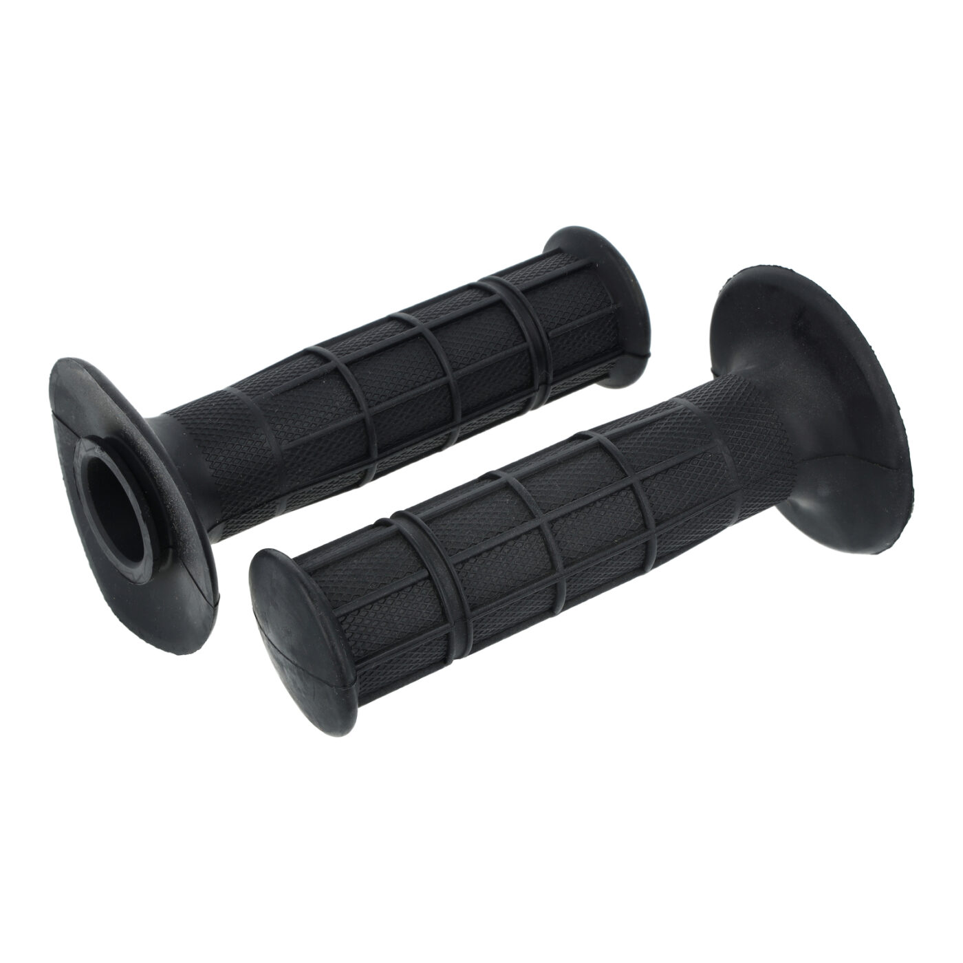 SET Lenkergummi - Festgriff Ø22 mm + Gasdrehgriff Ø26 mm - schwarz