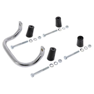SET Anbauteile zum Gepäckträger mit Aufbockgriff für Schwalbe KR51 - schwarze Distanzstücke