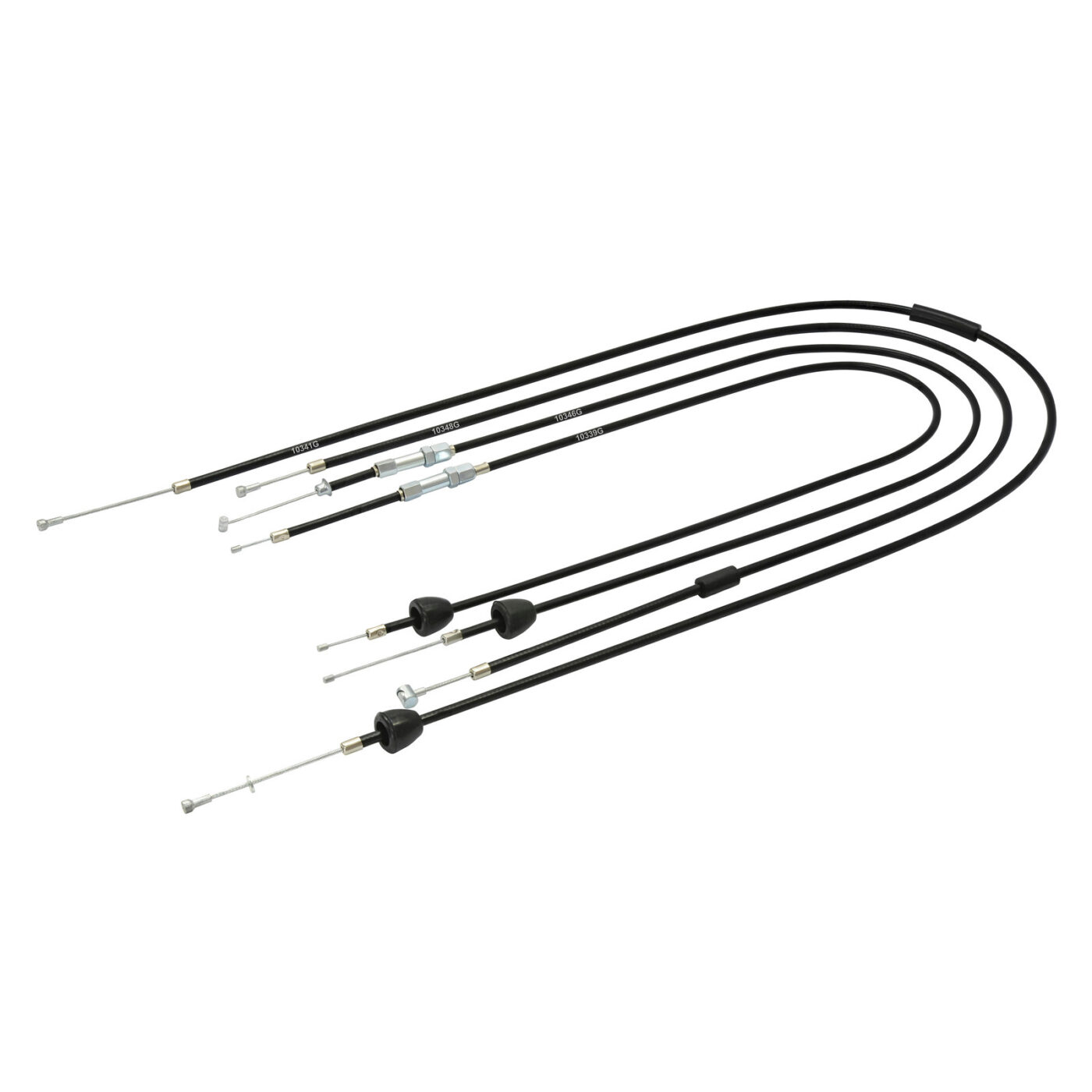 Set - 4x Bowdenzüge - schwarz - KR51/2, Starter Fkt.-länge 87mm
