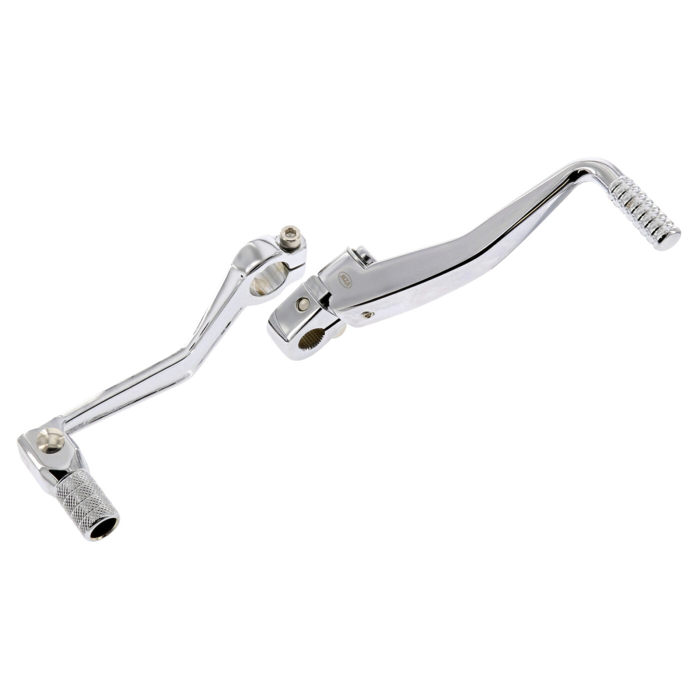 SET Kickstarterhebel + klappbaren Fußschalthebel - Farbe: chrom - für Enduro, Sport, Tuning