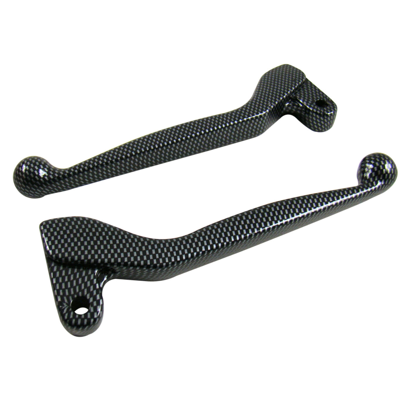 SET Handhebel - Farbe: carbon - Alu-massiv, Bremshebel + Kupplungshebel