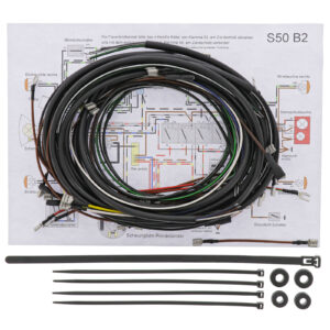 Kabelbaumset S50 B2 6V-Elektronikzündung, inkl. Schaltplan