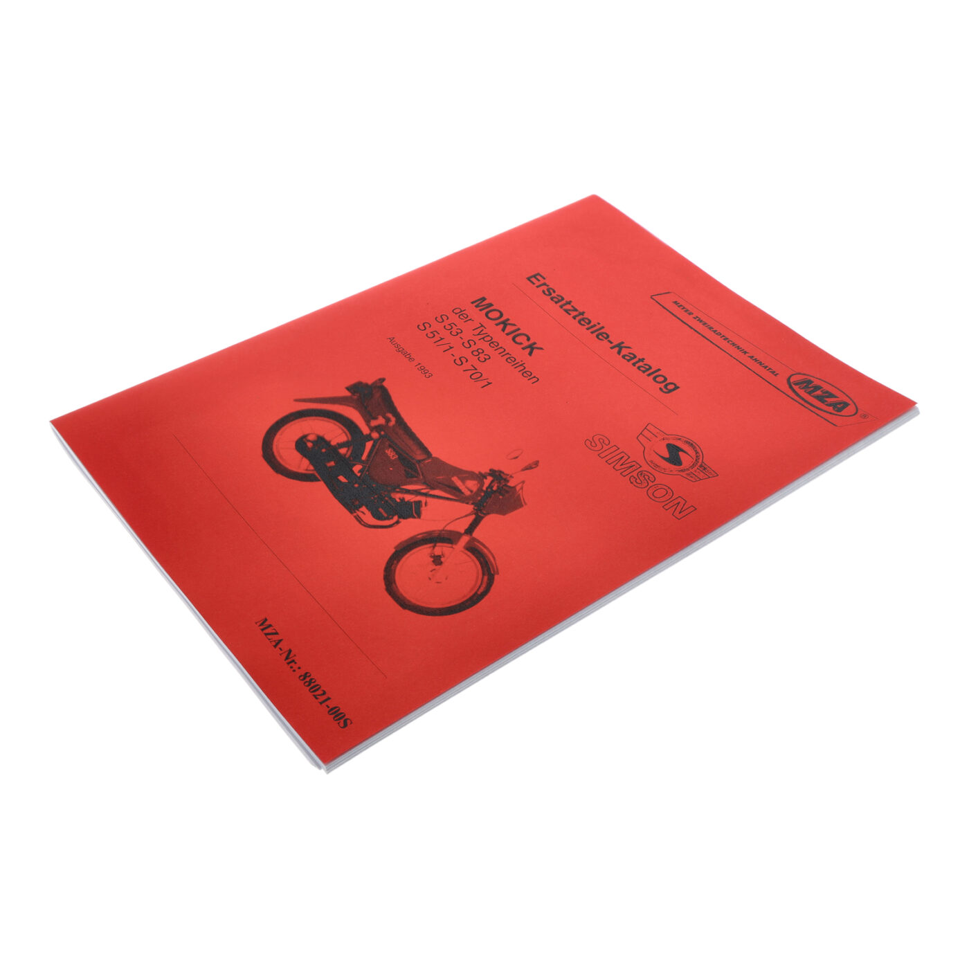 Ersatzteilkatalog Mokick S53-S83, S51/1-S70/1 - Ausgabe 1993